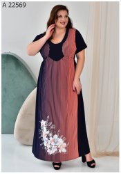Довга літня сукня А 22569